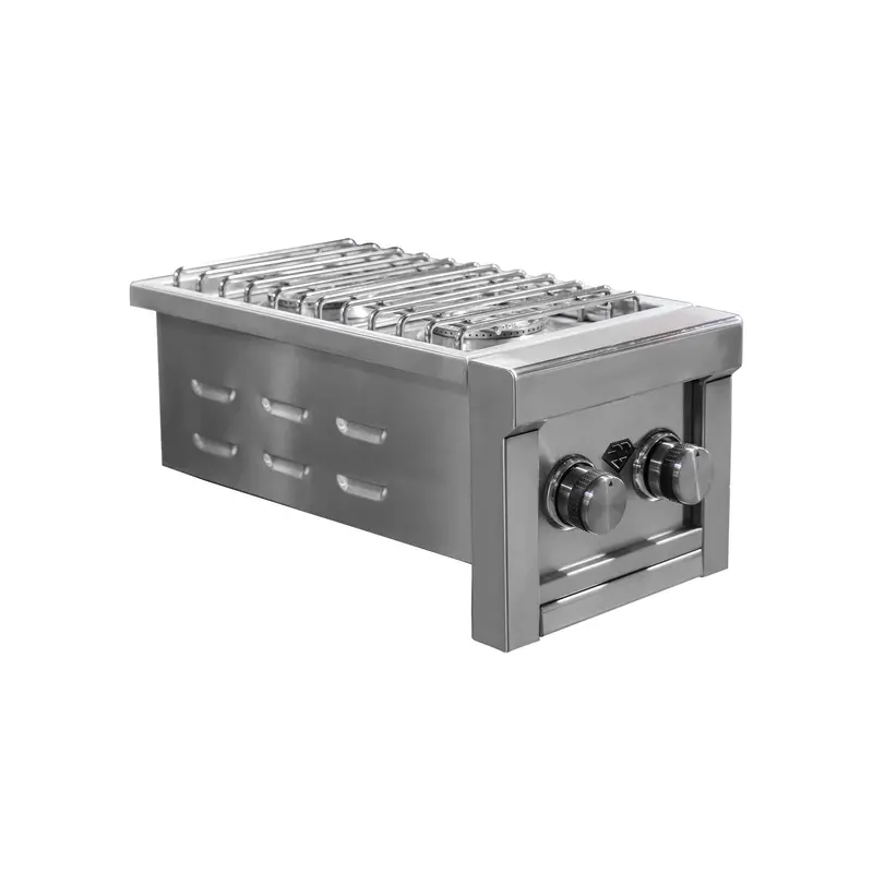 13-Inch 2-Burner Liquid Propane Side Burner – Diamond Grill Bbq 1