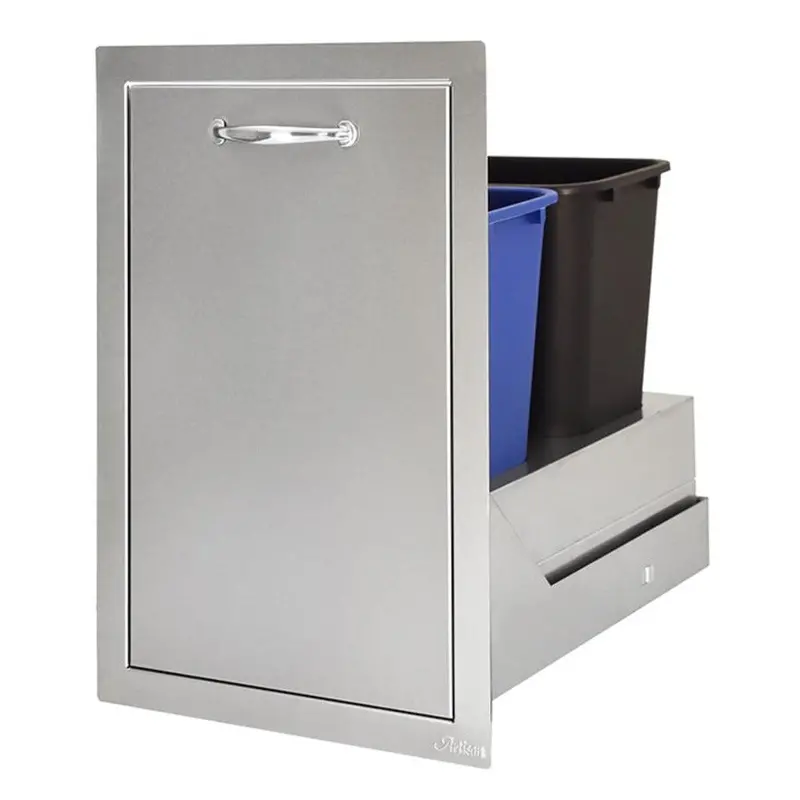 20-Inch Dual-Compartment Roll-Out Trash Drawer For Outdoor Kitchens 1