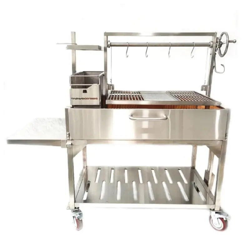 70-Inch All-Stainless Xl Argentine Wood/Charcoal Grill (Bbq23Ss) 1