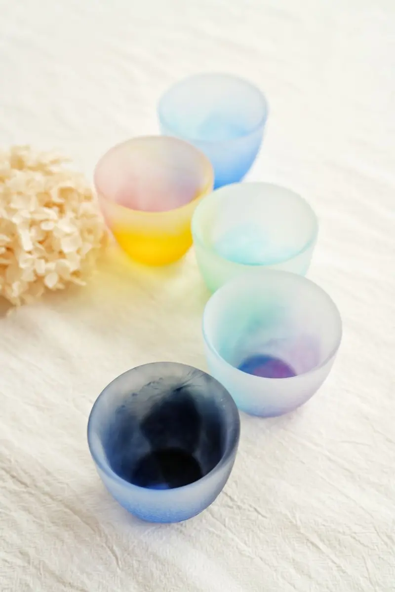 Aika X Iwasawa Handblown Glass Drinking Cups Set 1