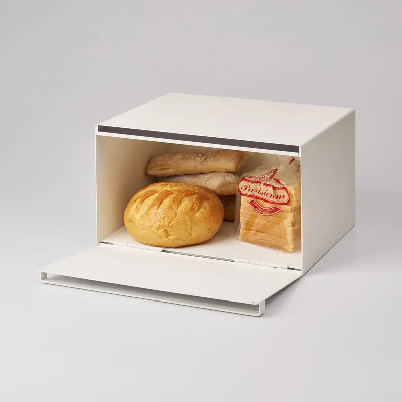 Airtight Bread Storage Container – Brushed Steel Canister 1