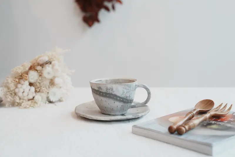 Akemi Suzuki Road Collection Mug & Saucer Set – Coordinated As11 Duo 1