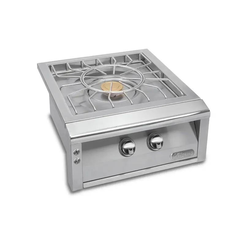 Alfresco 24-Inch Glossy Traffic Yellow Liquid Propane Versapower Cooker 1