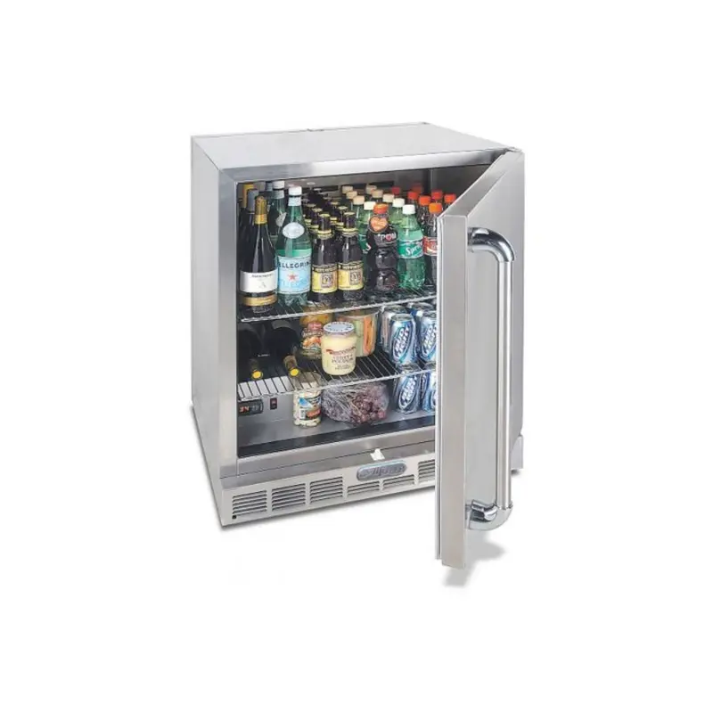 Alfresco 28" Signal White Matte Single-Door Outdoor Refrigerator 1