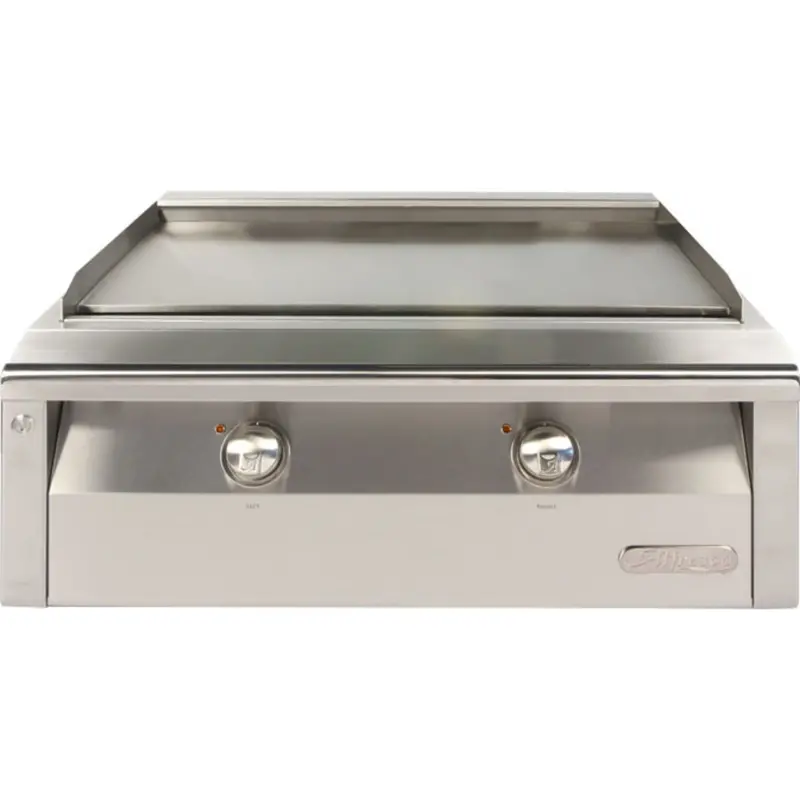 Alfresco 30-Inch Signal Grey Gloss Dual-Zone Natural Gas Griddle 1