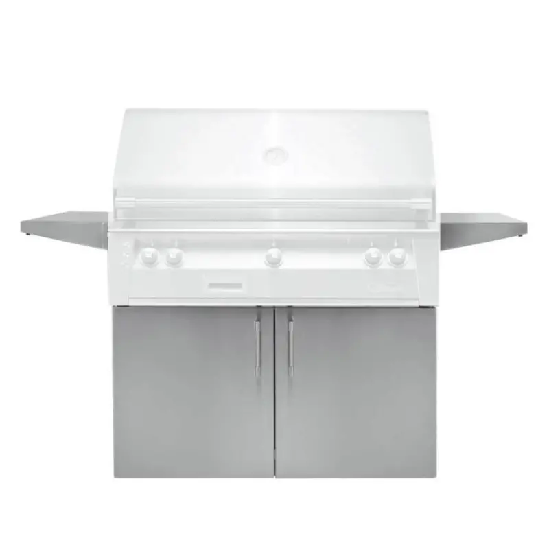 Alfresco 42" Jet Black Gloss Standard Grill Cart For Built-In Grills 1