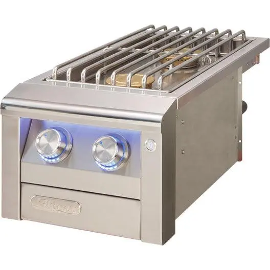 Alfresco Intelligent Pro 14-Inch Light Green Gloss Natural Gas Side Burner For Cart Grills 1