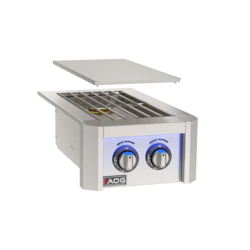 American Outdoor Grill Illuminated Dual Natural Gas Sideburner With Integrated Lighting 1