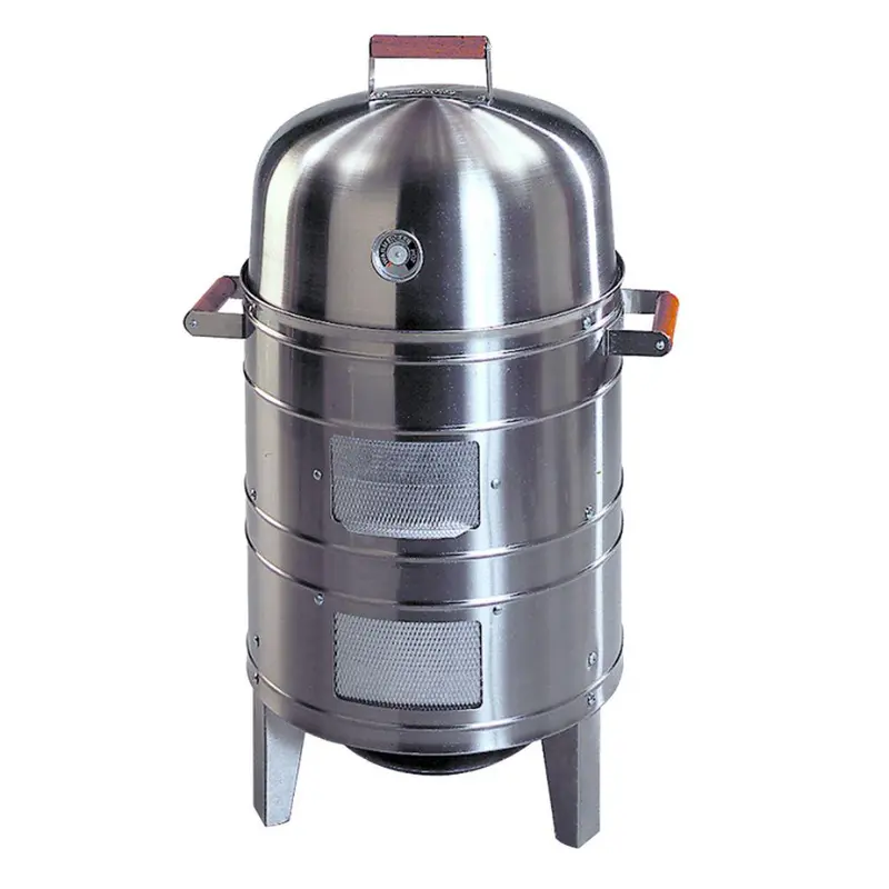Americana 21" Stainless Steel Charcoal Water Smoker – Traditional Low-And-Slow Cooking 1