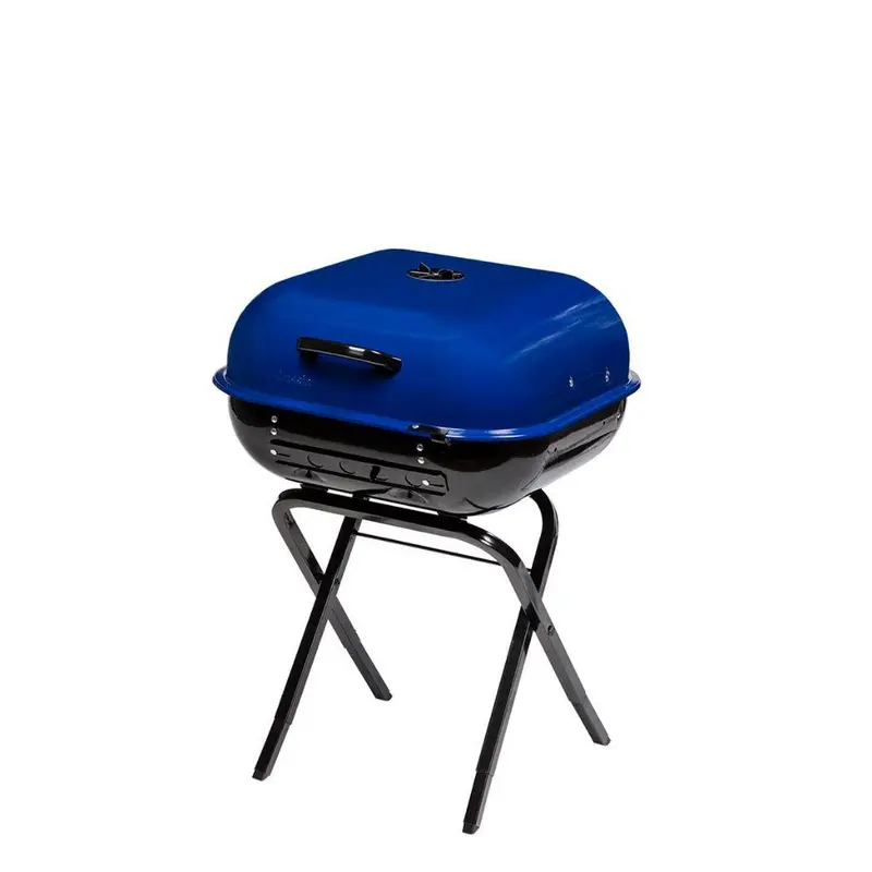 Americana Ocean Blue Walk-A-Bout 2.0 Portable Charcoal Grill 1