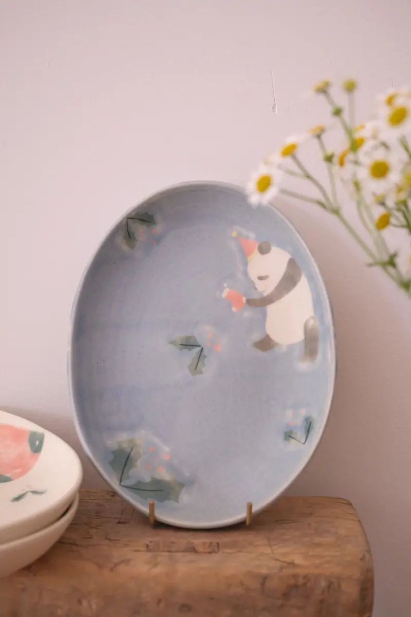 Ayami Shibata Medium Oval Ceramic Plate 2