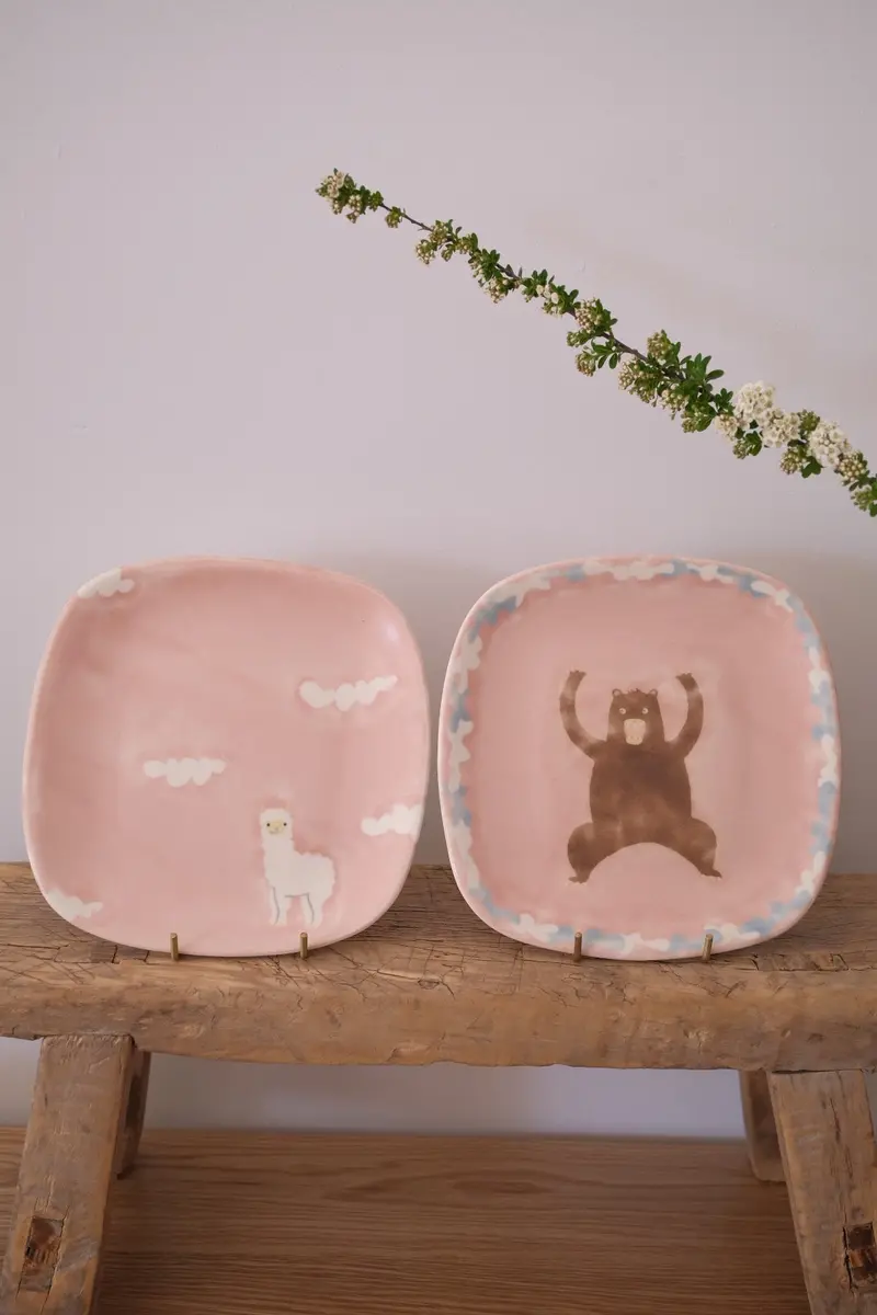 Ayami Shibata Medium Square Ceramic Plate 1