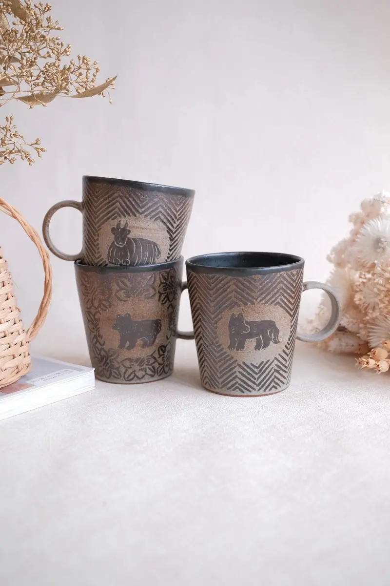 Ayane Hamada Animal Collection Ceramic Mug (Model Ay13) 1
