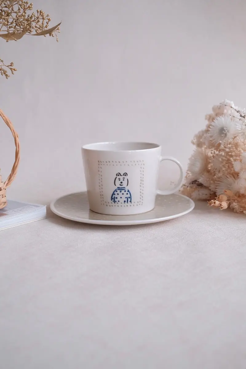 Ayane Hamada City Series Mug & Saucer Set – Ay06 Coordinated Pair 1