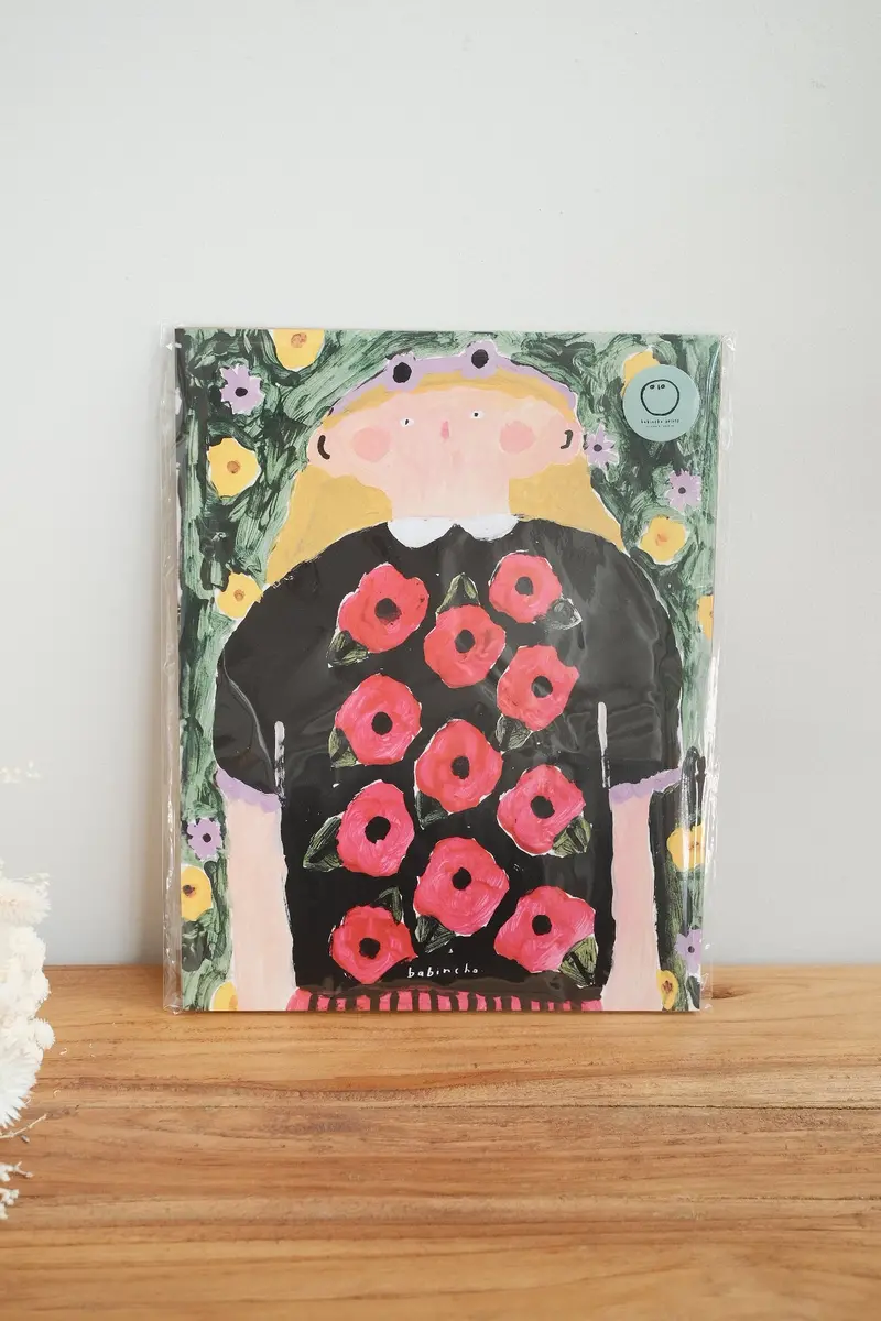 Babincho Art Print: Portrait Of A Girl – 21.5 × 27.5 Cm 1