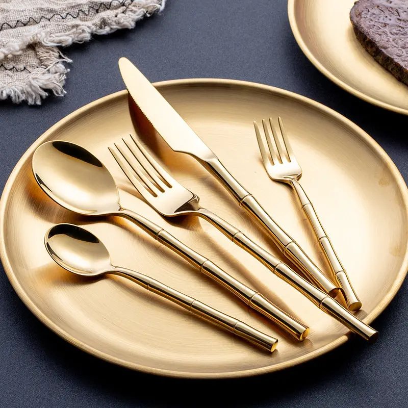 Bamboo-Inspired Textured Flatware Collection 1