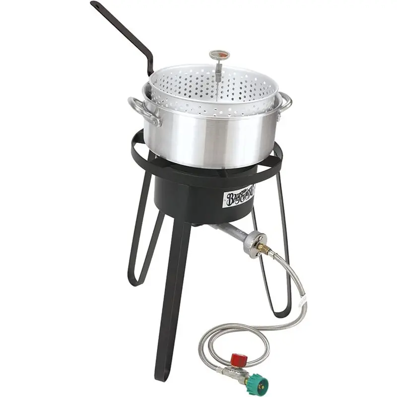 Bayou Classic 10-Qt Aluminum Sportsman’S Propane Fish Cooker 1