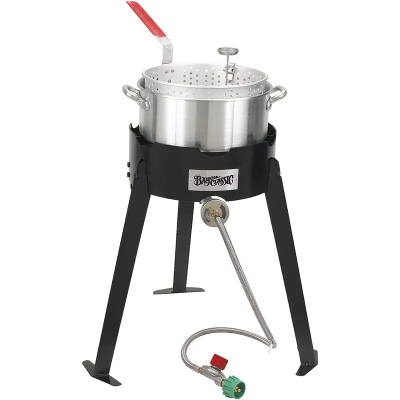 Bayou Classic 14-Inch 10-Quart Propane Fish Cooker And Deep Fryer Kit 1