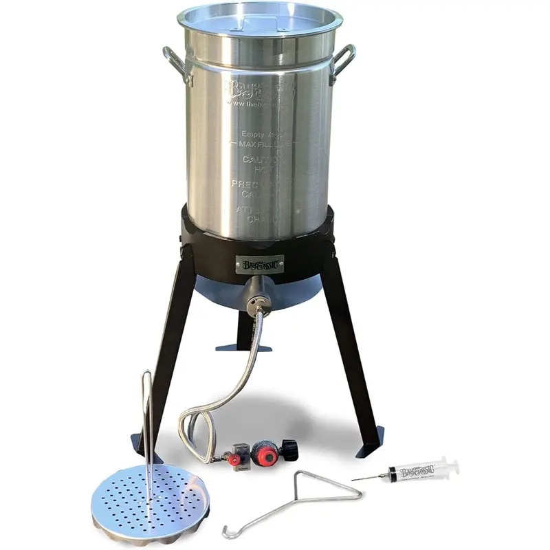 Bayou Classic 30-Quart Aluminum Propane Gas Turkey Fryer Kit 1