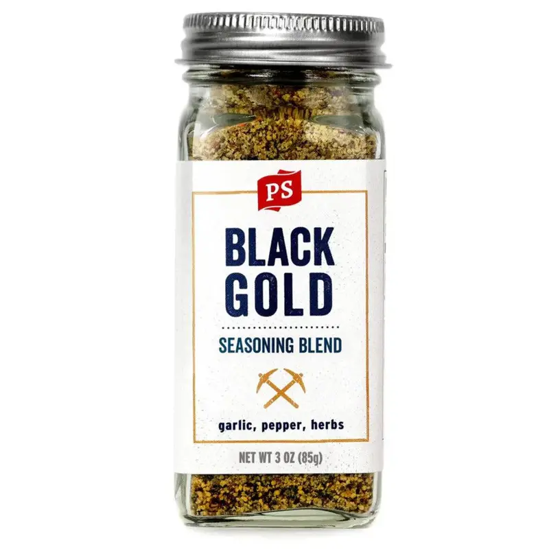 Black Gold Garlic Pepper Seasoning – 3 Oz Bold Grinder-Free Blend 1