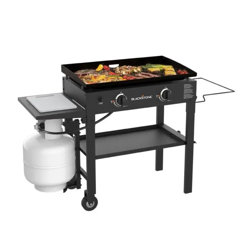 Blackstone 28-Inch Griddle Featuring Built-In Wooden Cutting Board 1
