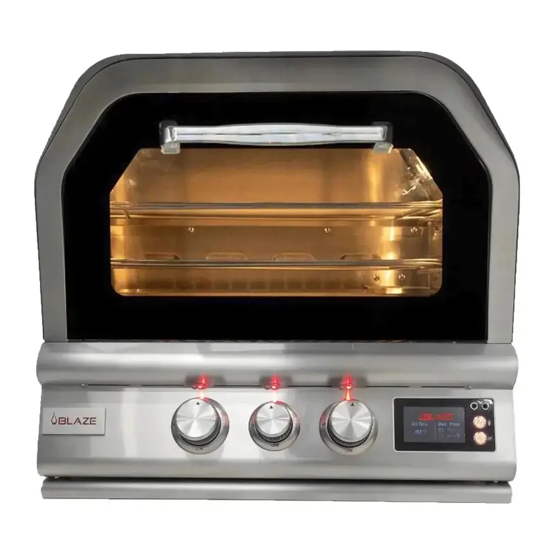 Blaze 26" Built-In Natural Gas Pizza Oven With Rotisserie Kit 1