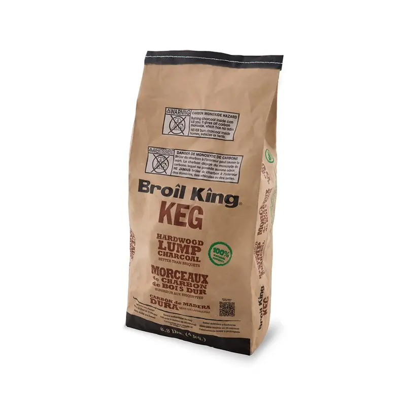 Broil King Premium Hardwood Lump Charcoal – 4 Kg All-Natural Fuel Bag 1