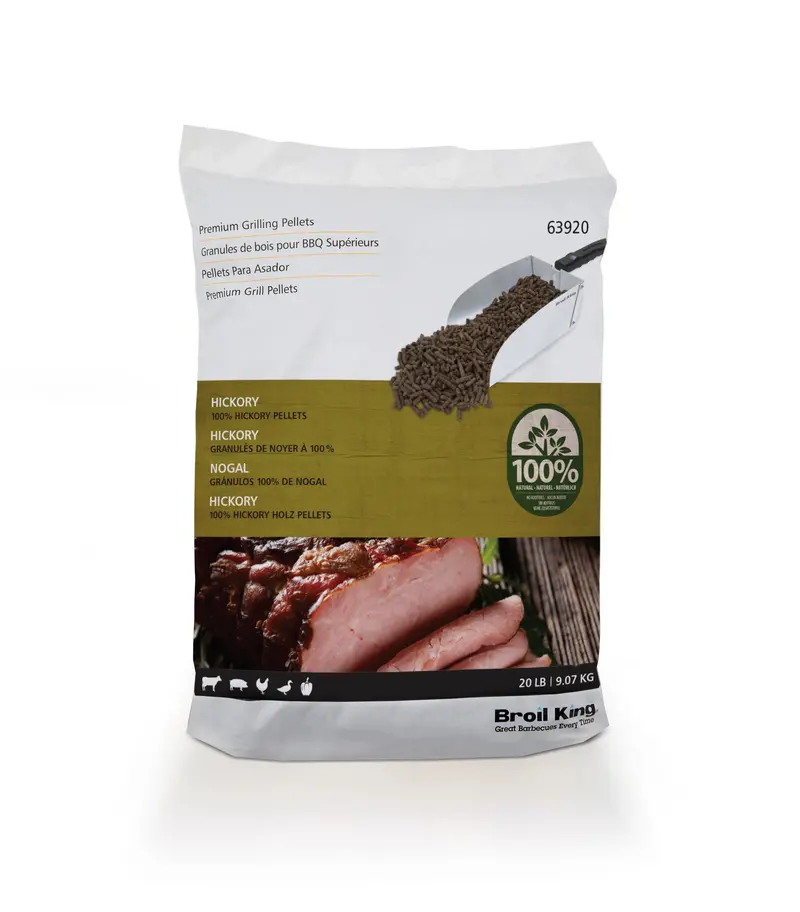 Broil King Premium Hickory Hardwood Pellets For Pellet Grills 1