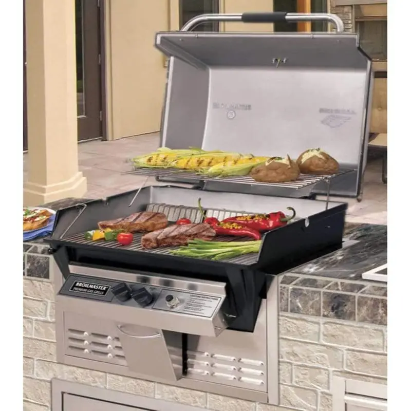 Broilmaster P3X Premium 30-Inch Built-In Propane Grill With Installation Kit 1
