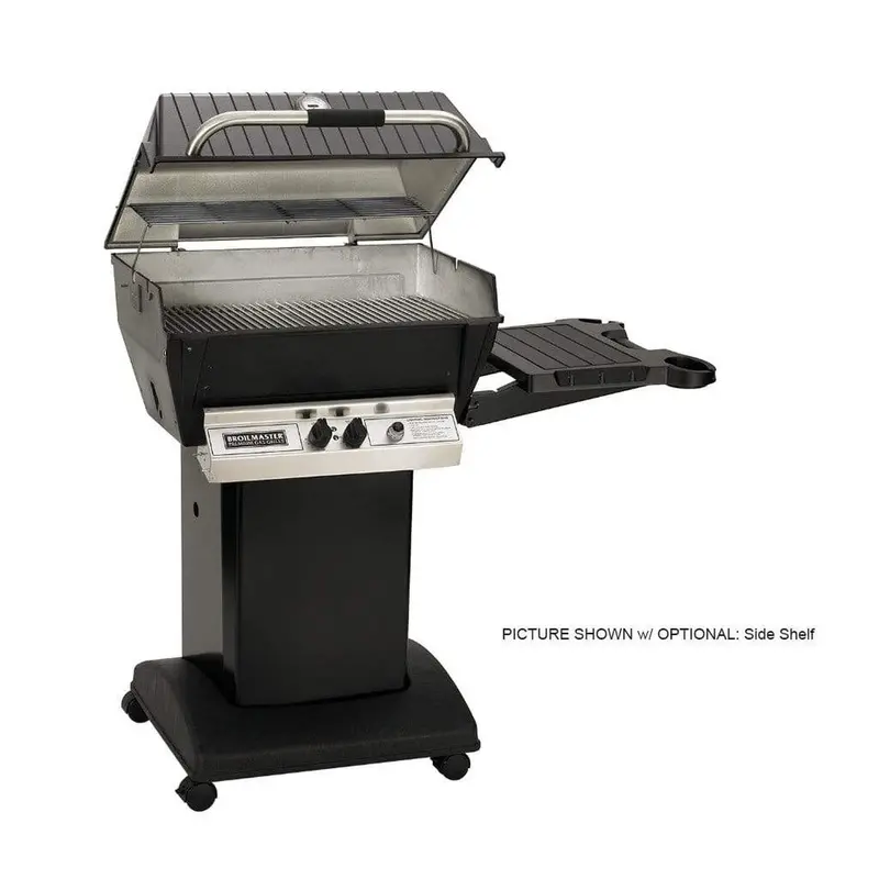Broilmaster P3X Premium Natural Gas Grill With Black Painted Steel Mobile Cart 1