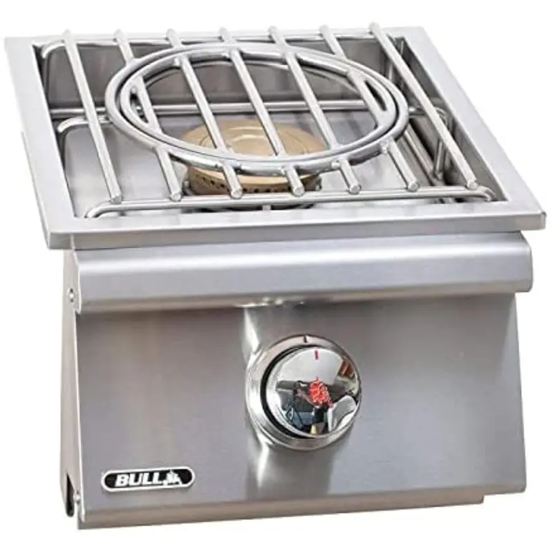 Bull 12-Inch Single Slide-In Pro Side Burner With Protective Cover 1