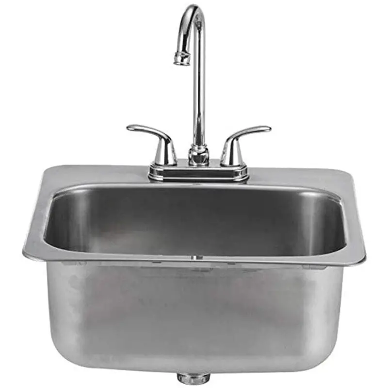 Bull 19-Inch Premium Stainless Steel Outdoor Sink With Faucet Assembly 1