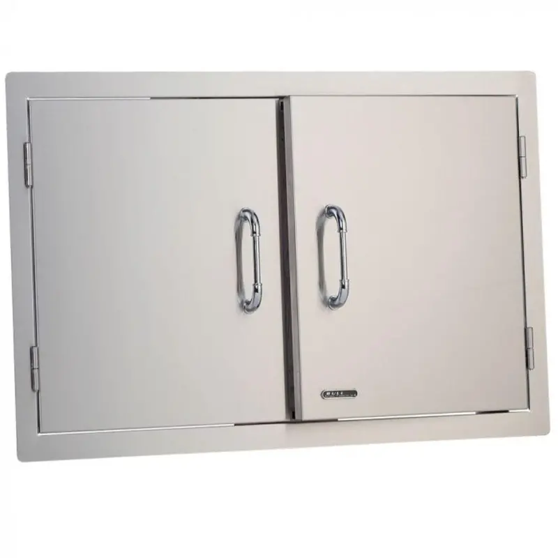 Bull 25-Inch Stainless Steel Outdoor Refrigerator With Double Doors 1