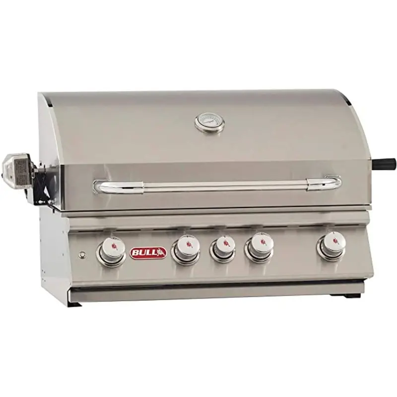 Bull 30-Inch Angus 4-Burner Built-In Gas Grill With Infrared Backburner And Rotisserie Option 1