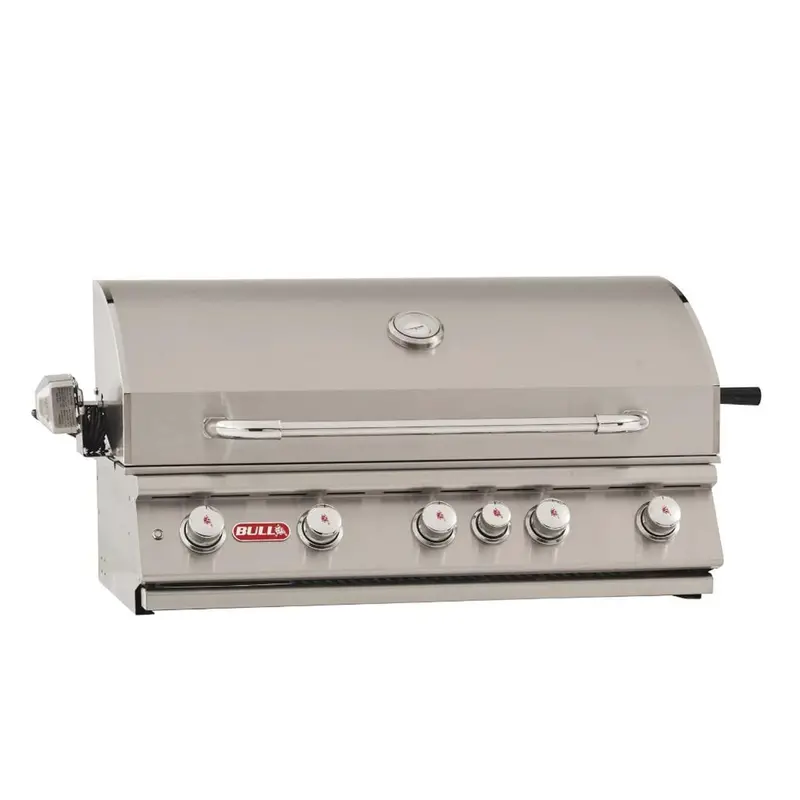 Bull 38-Inch Brahma 5-Burner Built-In Gas Grill Featuring Infrared Backburner And Rotisserie Support 1