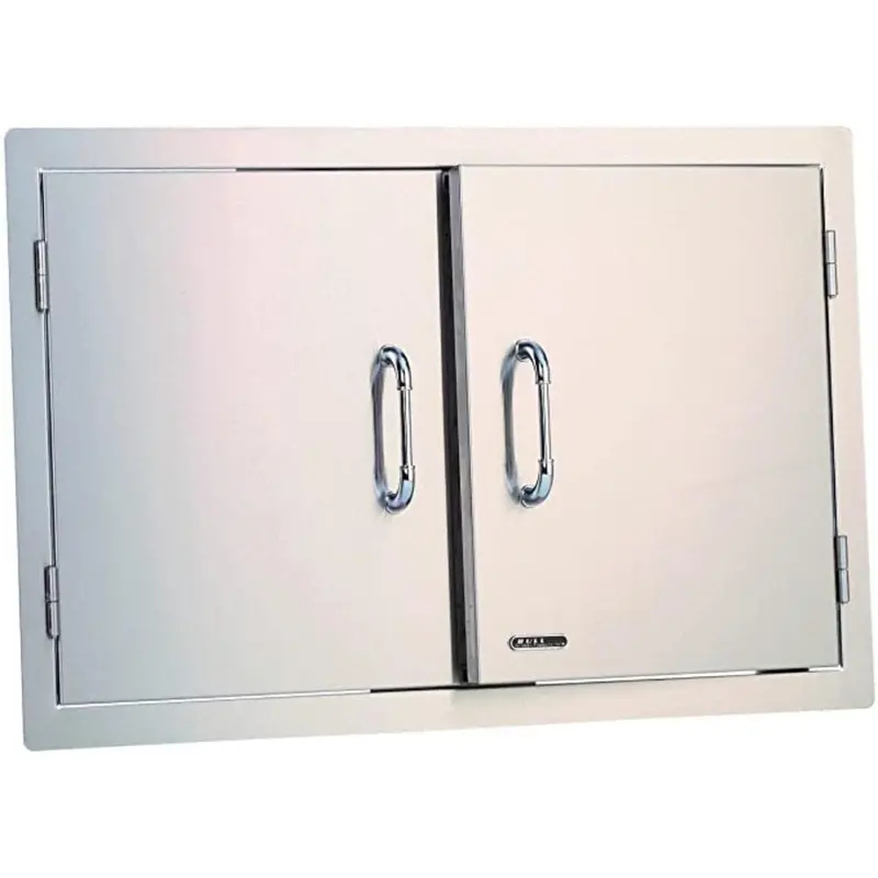 Bull 38-Inch Heavy-Duty Stainless Steel Double-Door Outdoor Cooler 1