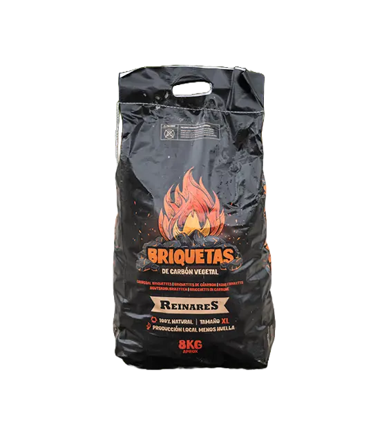 Carbones Reinares Premium Hardwood Briquettes – 8 Kg Bag 1