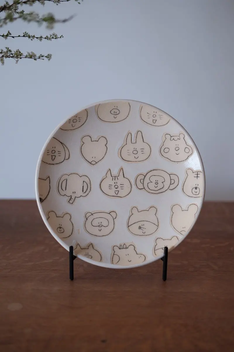 Cosael White Animal-Shaped Ceramic Dish 1