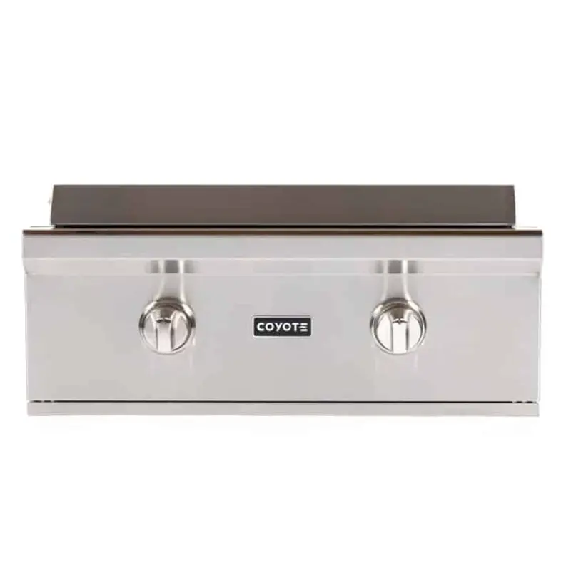 Coyote 30" Flat Top Built-In Propane Gas Grill With Dual Burners 1