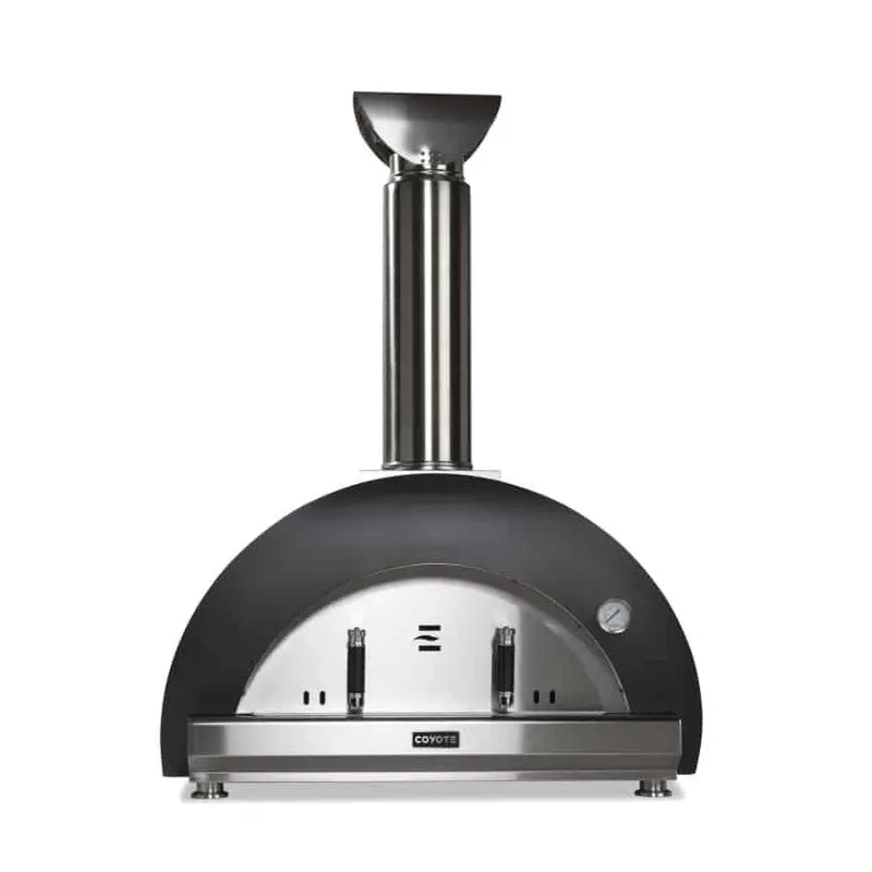 Coyote Duomo 40" Matte Black Wood-Fired Pizza Oven – Commercial-Grade Outdoor Cooking 1
