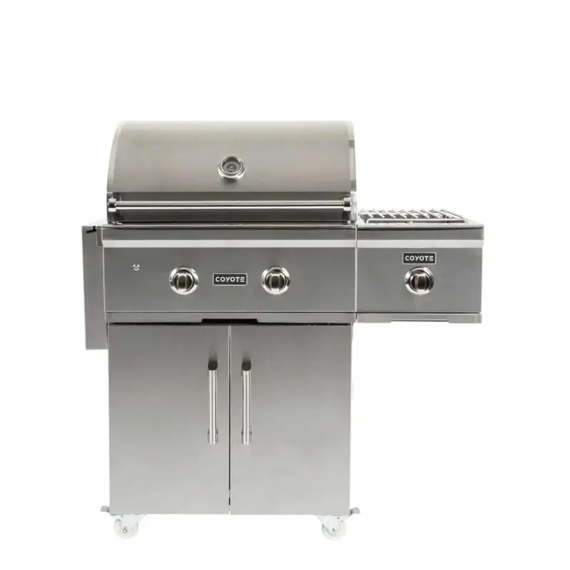 Coyote Single-Use Liquid Propane Side Burner For Outdoor Cart Grills 1
