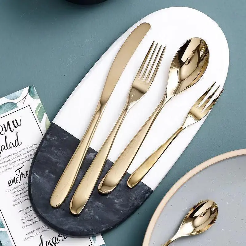 Crescent-Shaped Modern Flatware Set 1