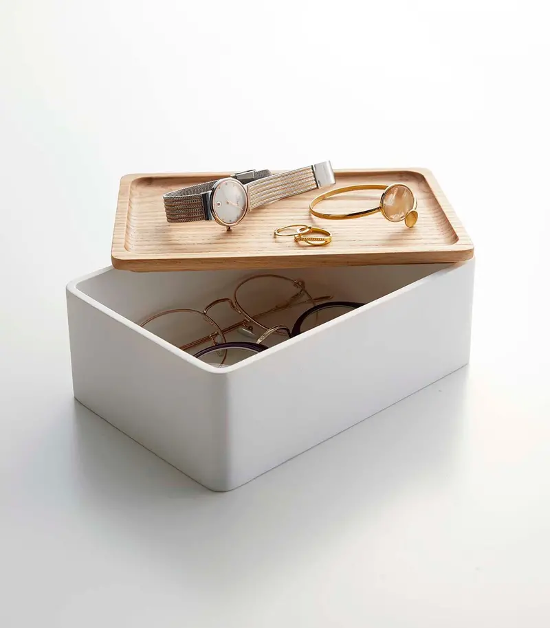 Decorative Accessory Storage Box – Weighted Polystone Build 1