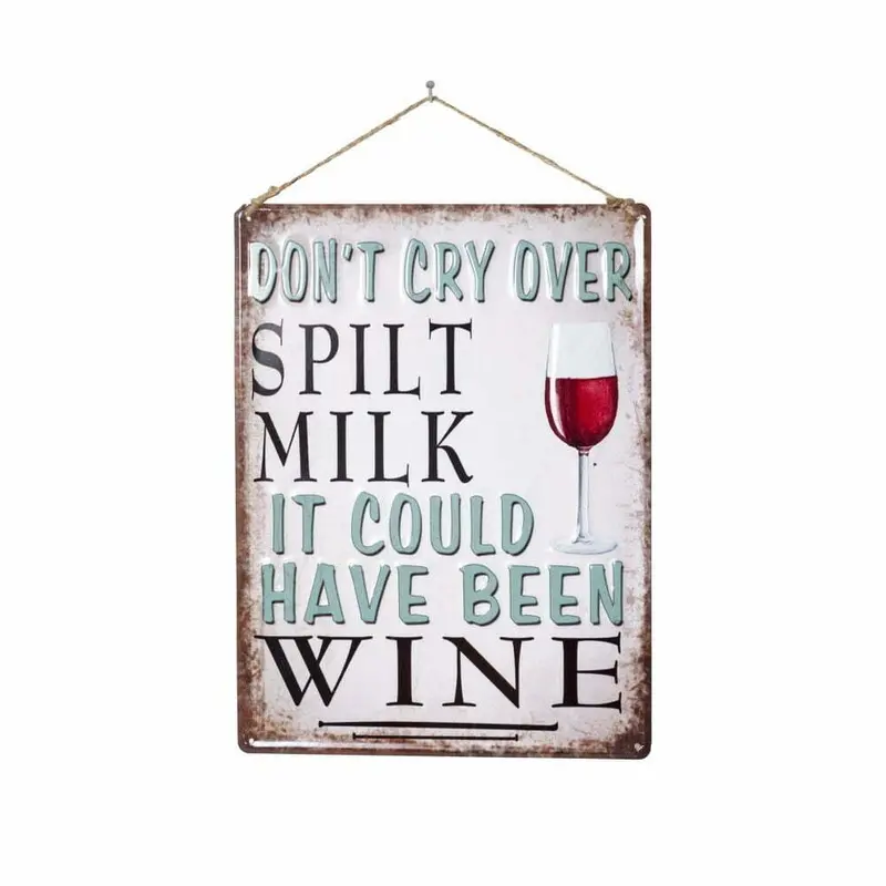 "Don'T Cry" Rustic Wall Art Sign 1
