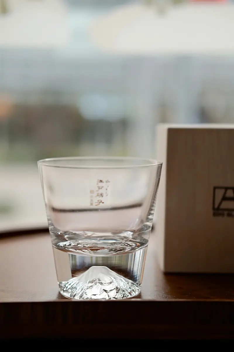Edo Glass Mt. Fuji Tumbler – 280Ml Crystal-Clarity Whiskey Glass 1