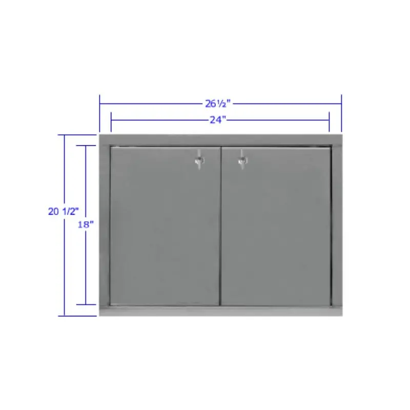 Electrichef 18" X 24" Dual-Panel Stainless Steel Access Door 1