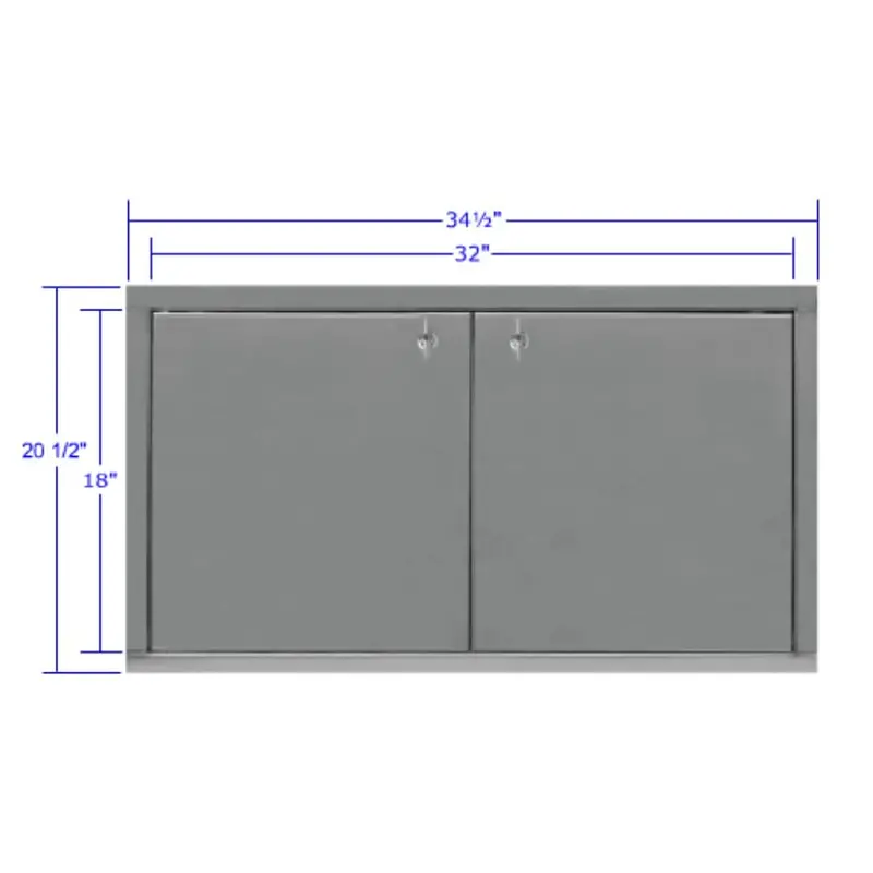 Electrichef 18" X 32" Dual-Panel Stainless Steel Access Door 1