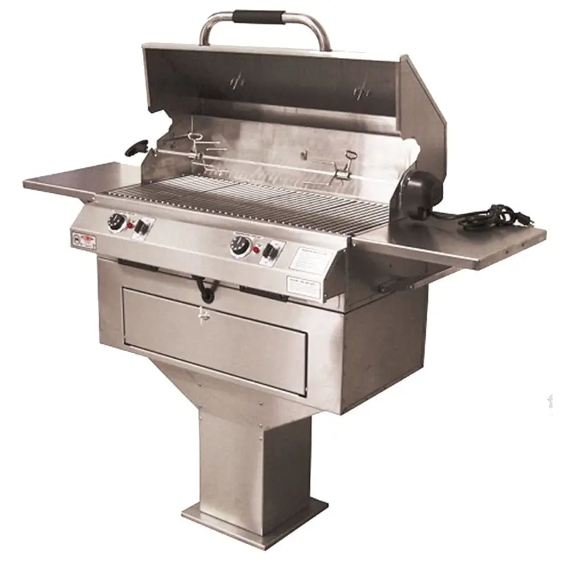 Electrichef Ruby 32-Inch Pedestal-Mount Dual-Control Outdoor Electric Grill 1