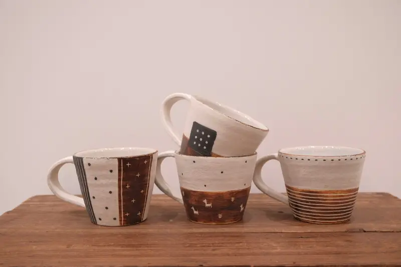 Emishi Kobo Classic Ceramic Mug With Artisanal Finish (Model Ek09) 1