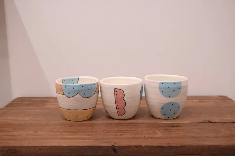Emishi Kobo Color-Finished Tea/Coffee Cup (Ek31) By Tanabe Yū & Mihoko 1